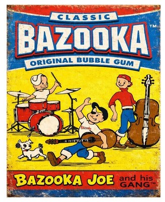 Classic Bazooka Gum Vintage Sign Retro Metal Wall Decor MS26