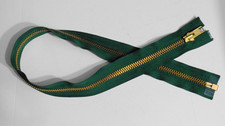 30 inch 10 Hunter Green Brass Metal Separating YKK Zipper New
