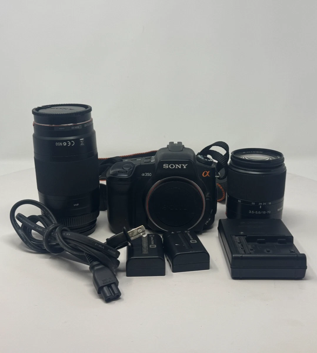 SONY α350 Zoom Lens Kit Sony Alpha DSLR-A350 Kit 14.2-megapixel digital SLR camera with 18