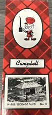 Campbell Scale Models N Scale Kit #27 Freight Storage Shed NOS!