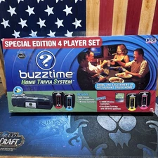 Buzztime Home Trivia System Console With 4 Wireless Controllers Special Edition