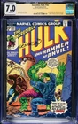 Incredible Hulk 182 1974 CGC 7.0 WHITE pgs! SIGNED by Len Wein JSA Autog Grade 9