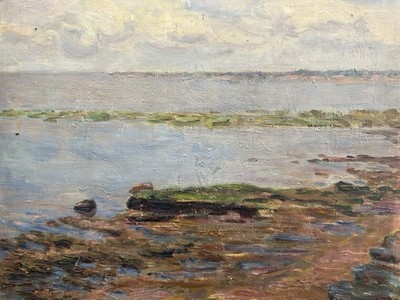 Signed Oil Painting on Canvas: Brittany Belle-île, Morbihan Post-Impressionism