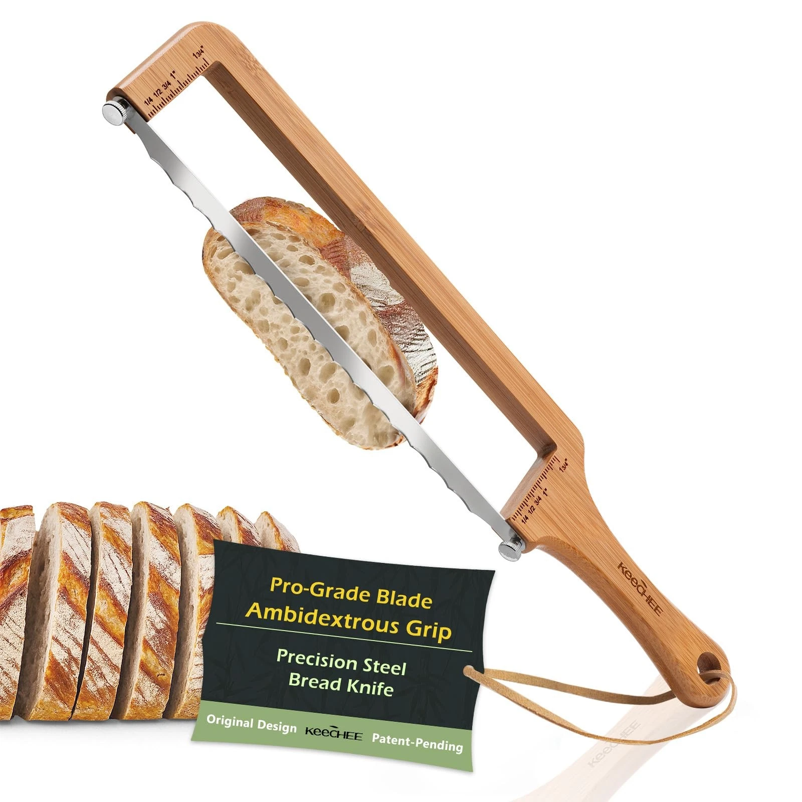 Sourdough Bread – Extra Large Bread Slicer for Homemade Bread with Thickness ...