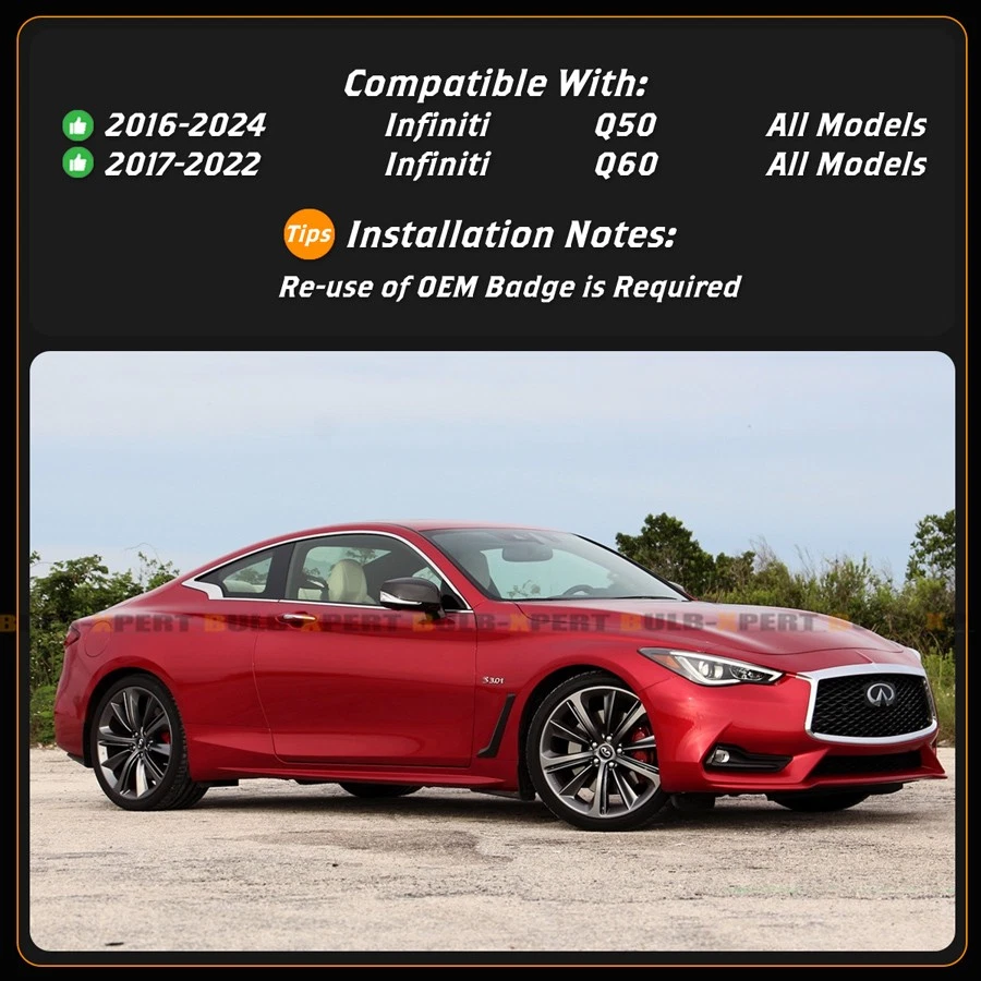 Capa de motor de fibra de carbono Prepreg para 16-2024 Infiniti Q50 Q60 VR30 substituição - Imagem 3 de 4