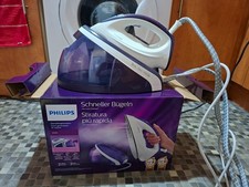 Philips Steam Generator Iron with Water Tank Base Unit Corded Purple White