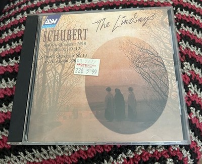 Schubert CD Lindsays String Quartet No.8 N0.13 MINT DISC 1995 Classical