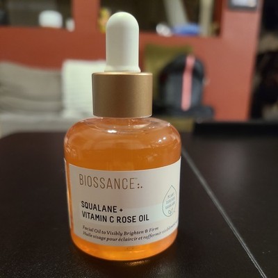 SQUALANE + VITAMIN C ROSE OIL by Biossance - 1.01 oz/ 30 mL FULL SIZE NEW IN BOX