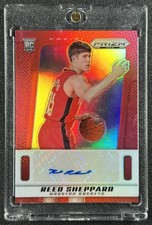REED SHEPPARD 2024-25 PANINI PRIZM DECA #PDS-RSH ROOKIE AUTO RED PRIZM RC 35/99