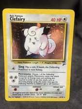 Clefairy 5/102 Base Set Holo Rare Unlimited  1999 Pokemon  WOTC Vintage