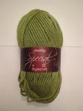 Stylecraft Special DK Yarn #1065  Premium Acrylic Green 3.75 Oz