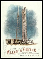2016 Topps Allen & Ginter #32 Falcon 9 Rocket Launch Vehicle SpaceX Elon Musk
