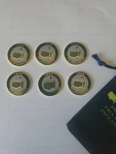 JACK NICKLAUS WINS Masters Golf Ball Markers 6 pack 63, 65, 66, 72, 75 and 86