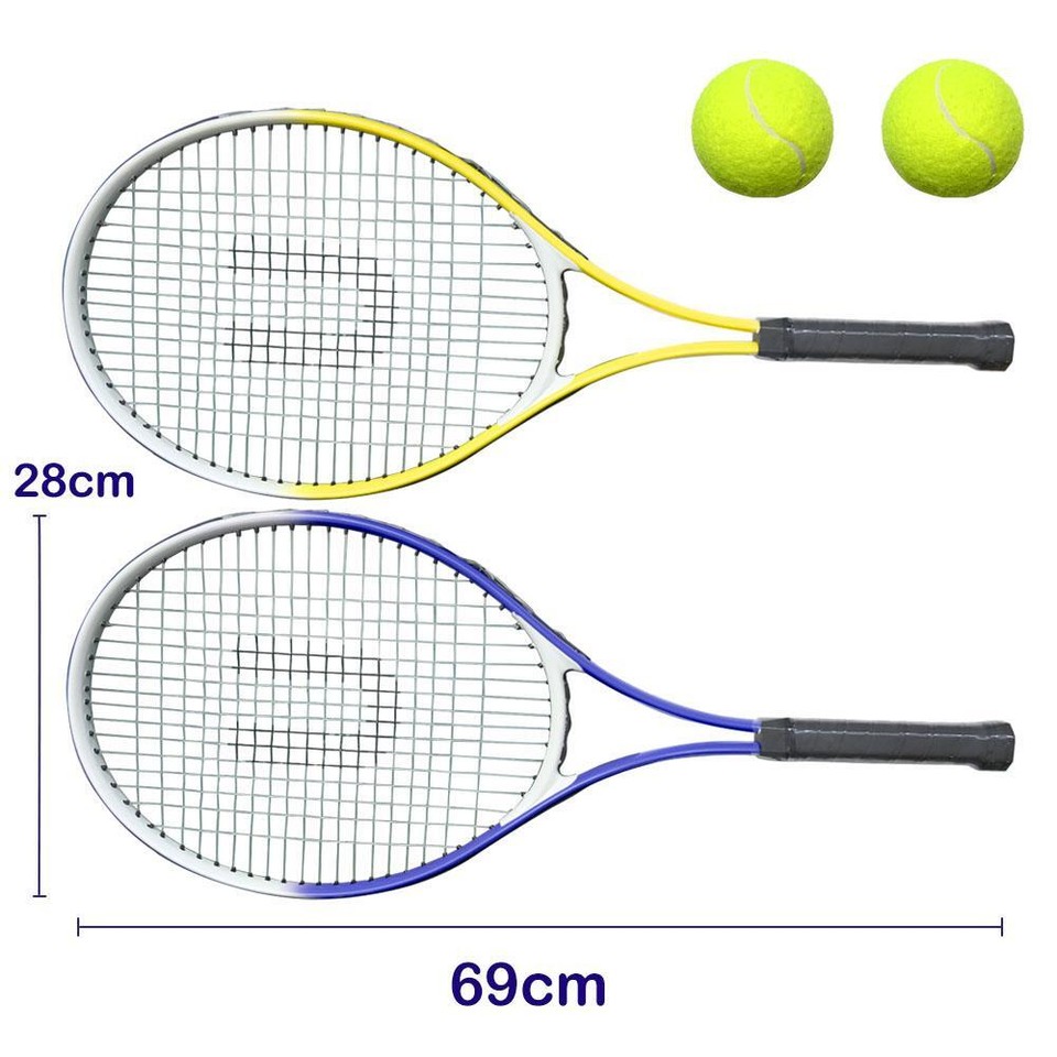 27 inch Adults Tennis Racquets Tennis Racket Set with 2 Tennis Balls ...