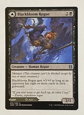 MTG ZNR Magic Zendikar Rising Blackbloom Rogue / Blackbloom Bog  - Uncommon