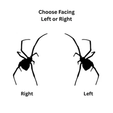 Black Widow Spider  Gothic Halloween Vinyl Decal Sticker Choose Size and color