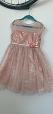 Gorgeous pink glittery girls dress size 5
