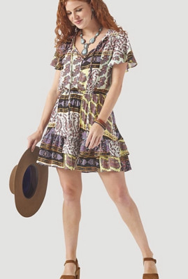western mini dress