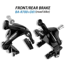 Road Bike Front Rear Calipers Dual Pivot Rim Brake Aluminum Alloy with Brake Pad
