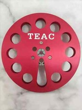 One PCS 7'' Teac Red Aluminum Reel to Reel Empty Take up Reel Tape Recorders