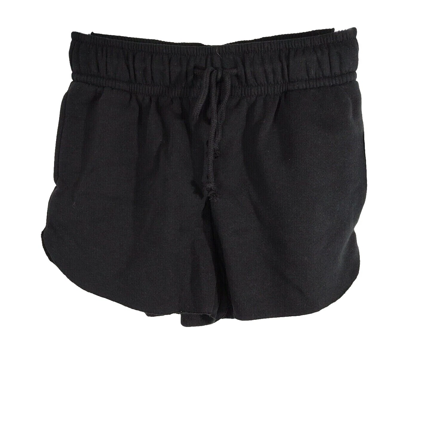 Mezcla de algodón negro Pantalones Cortos sólido para De mujer