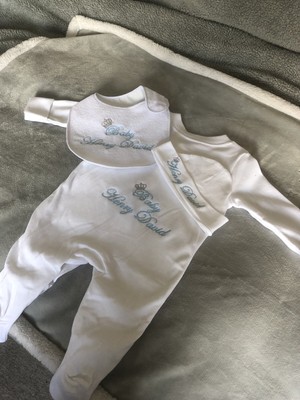 baby grow and matching hat