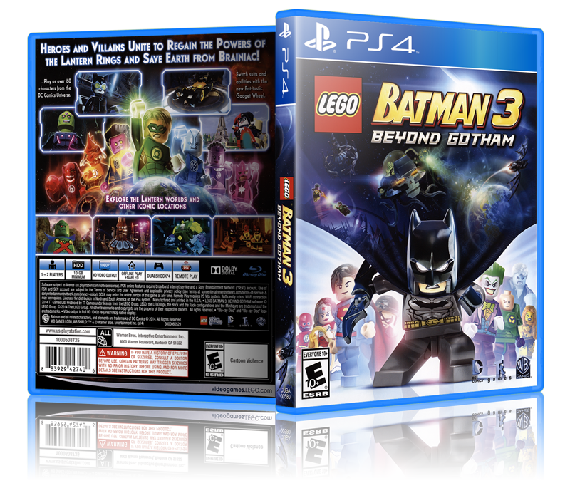Lego Batman 3: Beyond Gotham - Replacement PS4 Cover and Case. NO