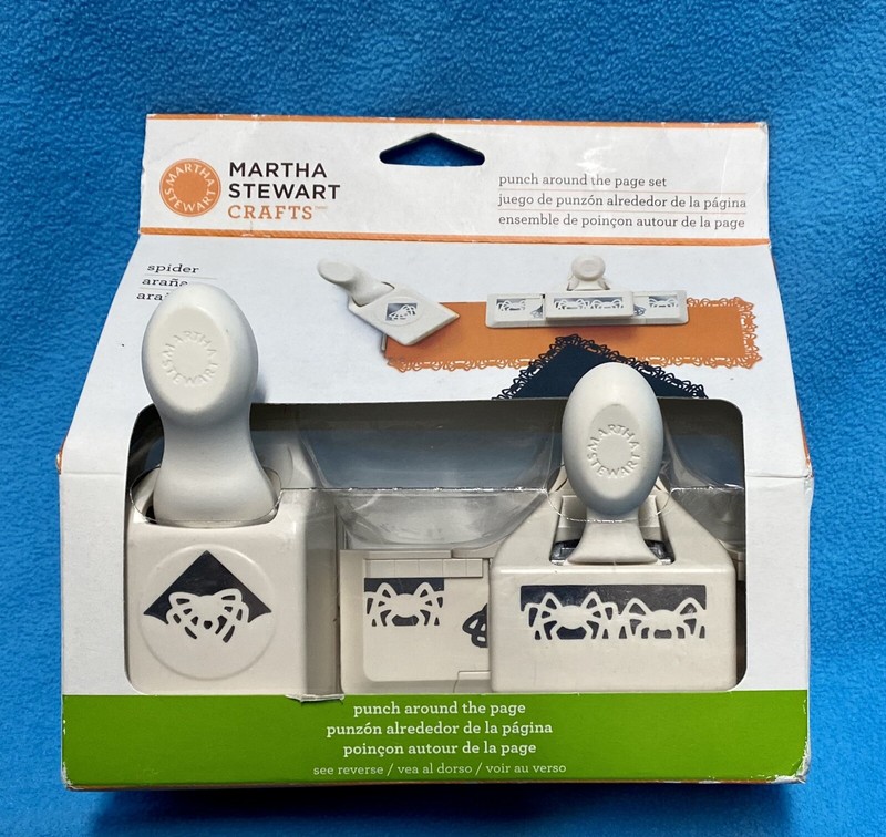 Martha Stewart Crafts Punch Around the Page Set - Spider Halloween  New in Box!