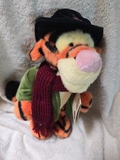 Caroling Boyd's Exclusive Disney Tigger Bean Plush Jointed Moves Winter Holiday
