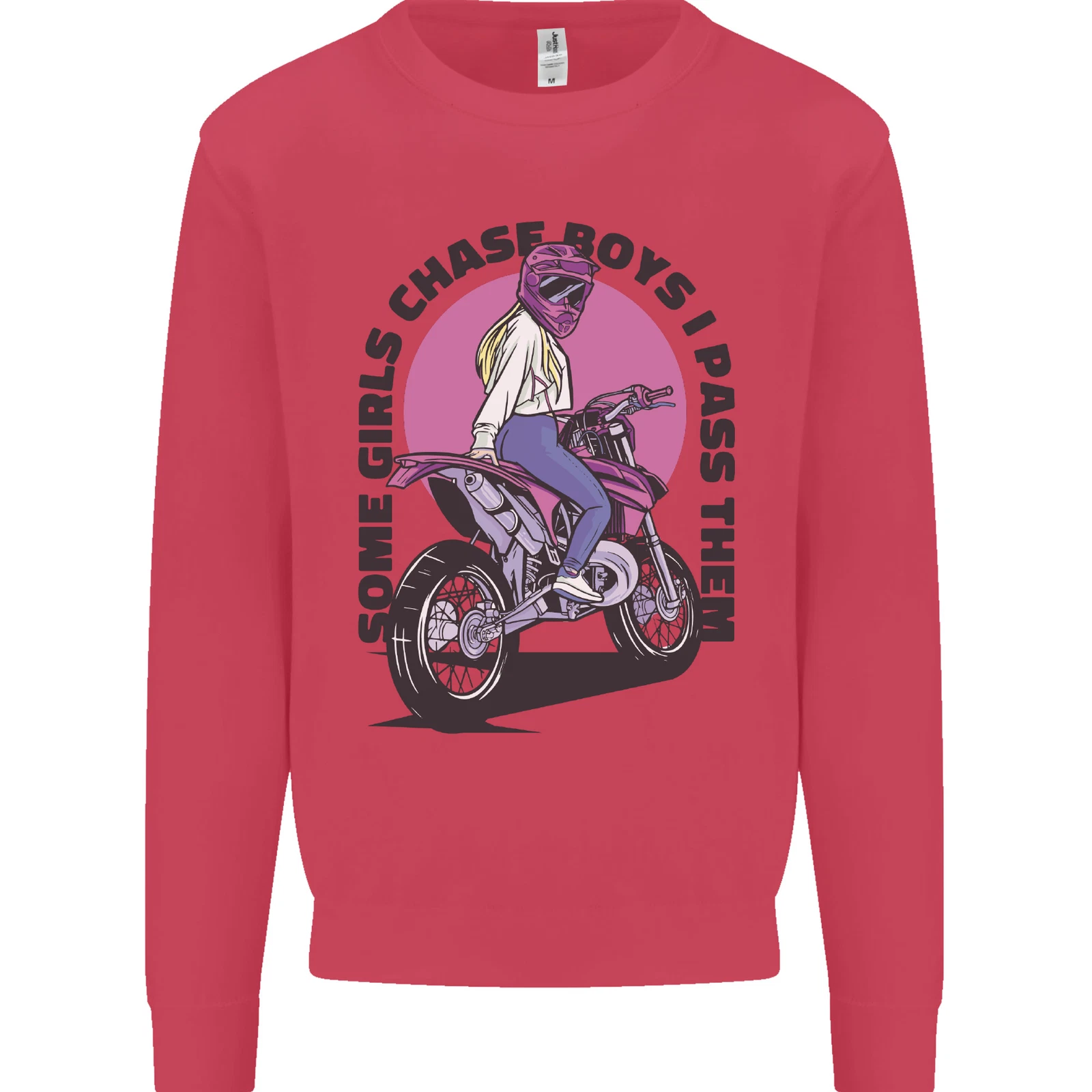 Some Girls Chase Motorcycle Biker Sweatshirt for Men