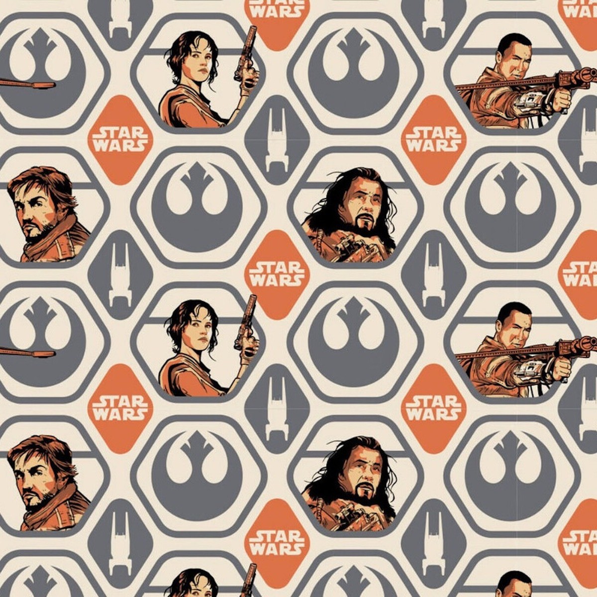 Star Wars Rogue One Polygon Flannel Cotton Fabric by The Yard