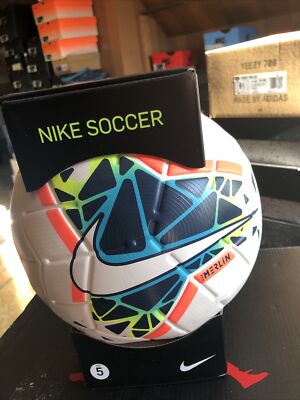White Nike Merlin Promo-FA19 Size 5 Official Match Soccer Ball