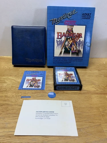 Bachelor Party Atari 2600 Rare Mystique Adult Game Complete Manual Tested Works