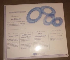 Creative Memories 4 OVAL Set Pattern Custom Cutting System Templates