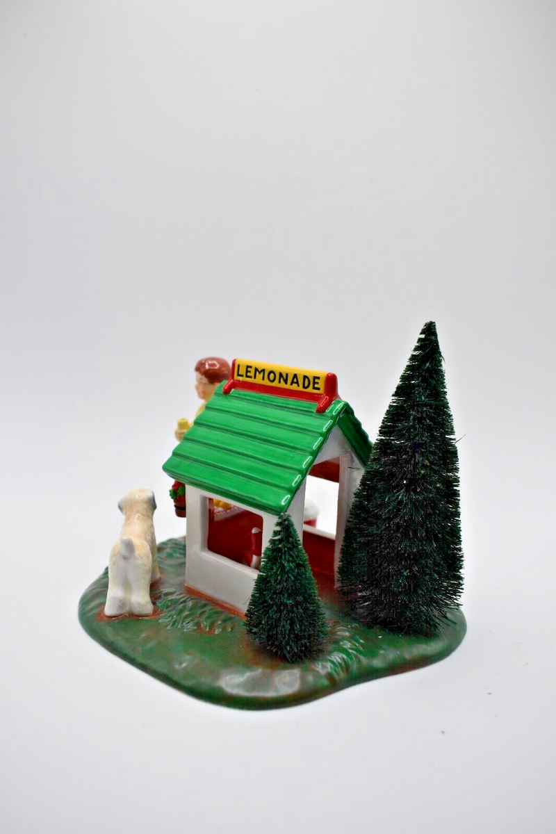 Department 56 Villaggio Di Neve - Bancarella Di Limonata Ben & Buddy, Edizione Limitata 2001-2003, 11,4 X 9,5 X 8,9 Cm