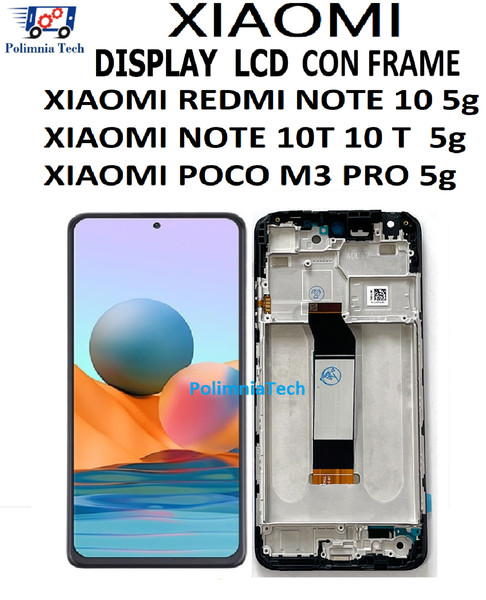 Display Lcd Touch Frame Cornice Xiaomi Redmi Note 10 5G M2103K19G - M2103K19-image