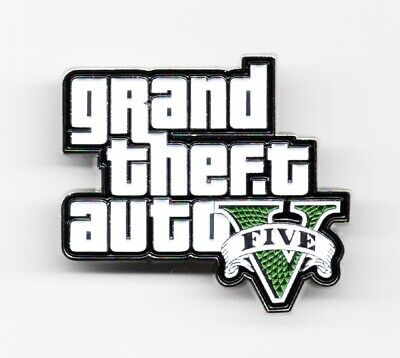 Grand Theft Auto Video Game Logo Metal Enamel Pin Rockstar Games NEW UNUSED