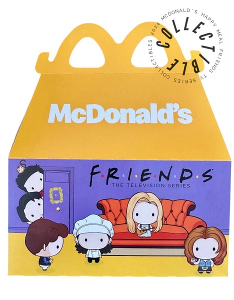 2024 McDONALD'S Limited Edition FRIENDS TV Series Adult Happy Meal Box -Box Only