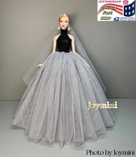 Party Dress For Fashion Royalty Integrity Poppy Parker NuFace Doll Clothes 1/6