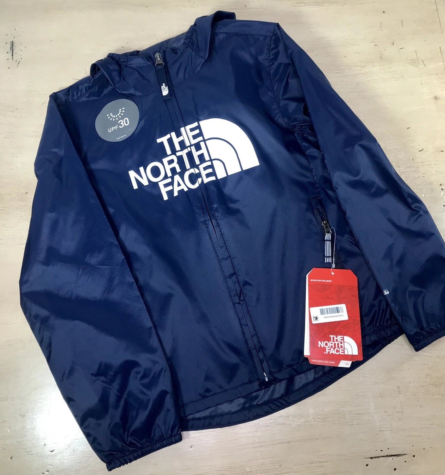 The North Face Windbreaker Jacket Blue Youth Size 6 Flurry Wall Wind Resistant
Opens in a new window