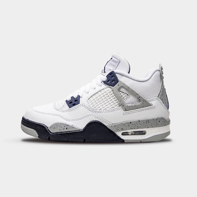 Nike Air Jordan 4 White Midnight Navy Blue GS Sneaker Jordan IV NEU Händler