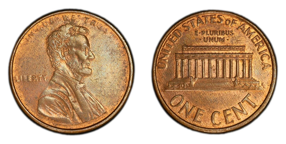 2000 Lincoln Cent PCGS MS63BN Struck Through Grease Error Coin 1C Gold Shield - Image 4 of 4