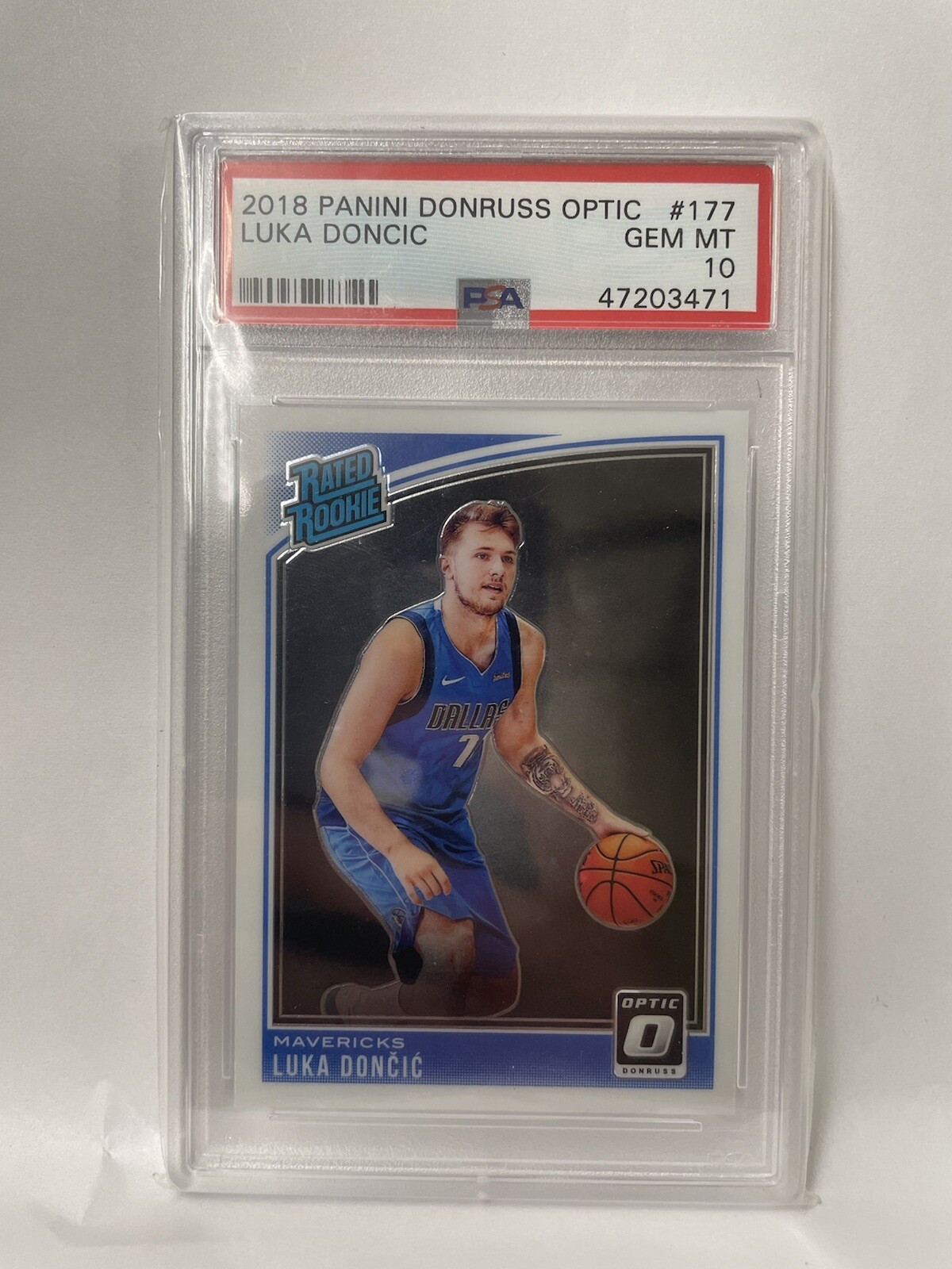 2018 Optic #177 Luka Doncic PSA 10