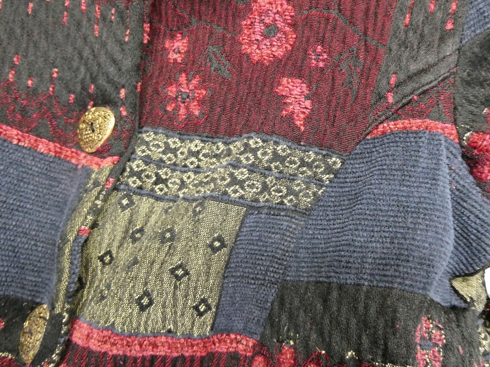 TravelSmith Patchwork Textured Jacket Button Fron… - image 11