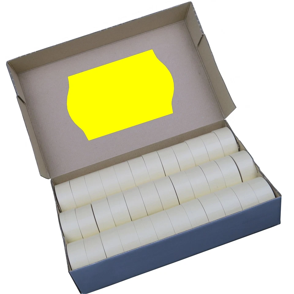 PB-ONLINEHANDEL Etiketten 26x16mm leuchtgelb für Preis Auszeichner Etikettierer