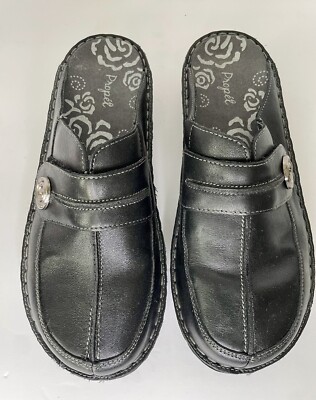 Propet Jana Women's 9.5 M Casual Comfort Slip On Slides Clogs Mules  Black