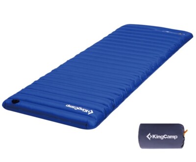 KingCamp Inflatable Air Foot Press Single Sleeping Pad Blue