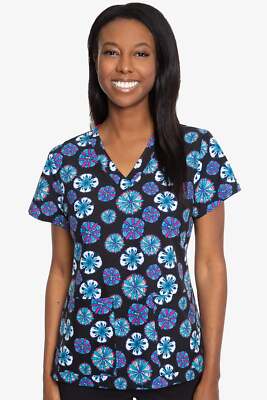 Med Couture Vicky 8564 Print Scrub Top | V-Neck | XS-2XL - Clearance