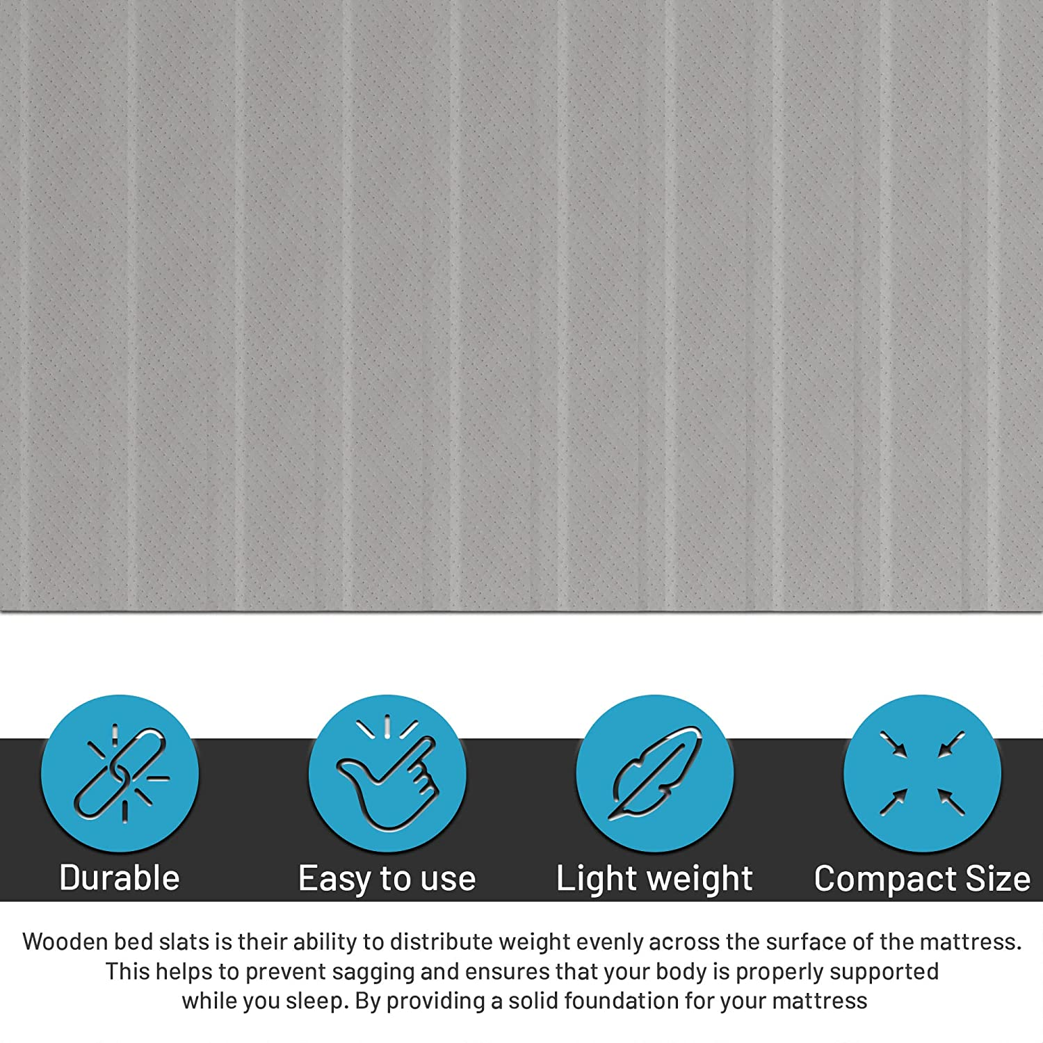 , 0.75Inch Heavy Duty Horizontal Mattress Support Wooden Bunkie Board