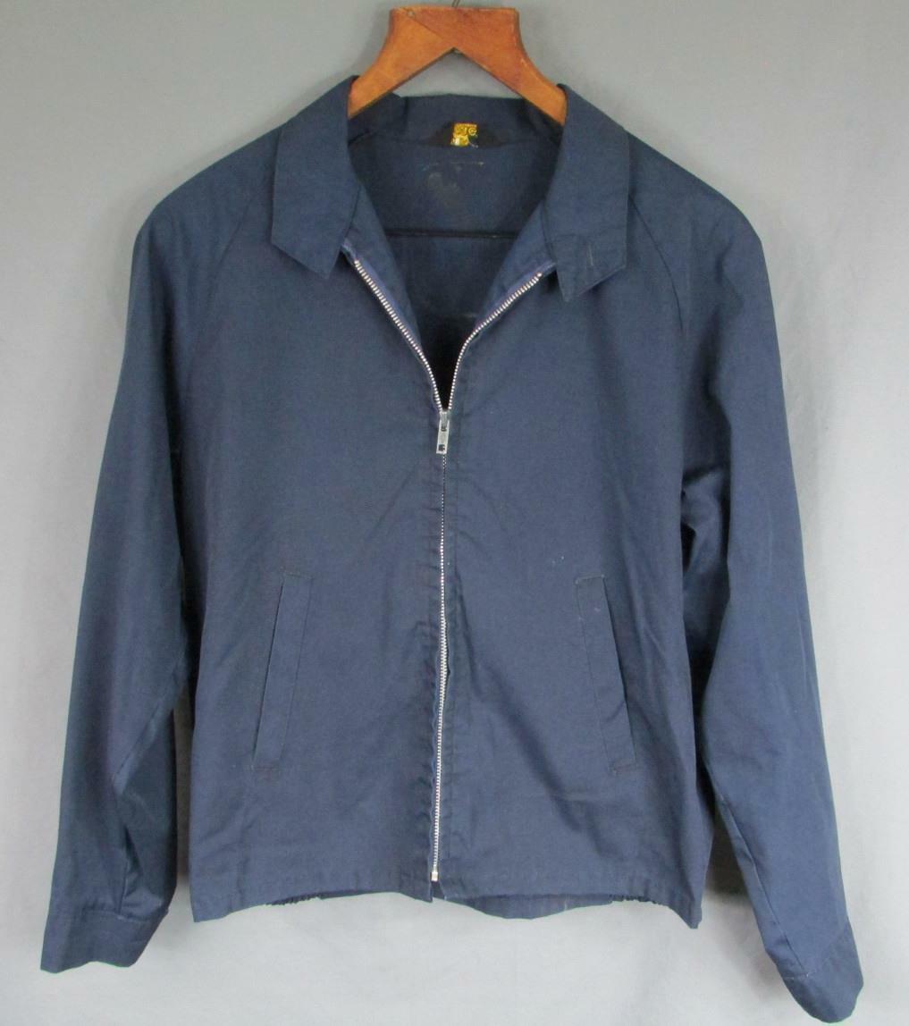 Vintage 1970s Sir Jac Blue Windbreaker Jacket w/ Large Vintage 1970s Sir Jac Blue Windbreaker Jacket w/ Large